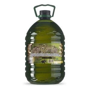 garrafa de aceite de oliva virgen extra de jaen
